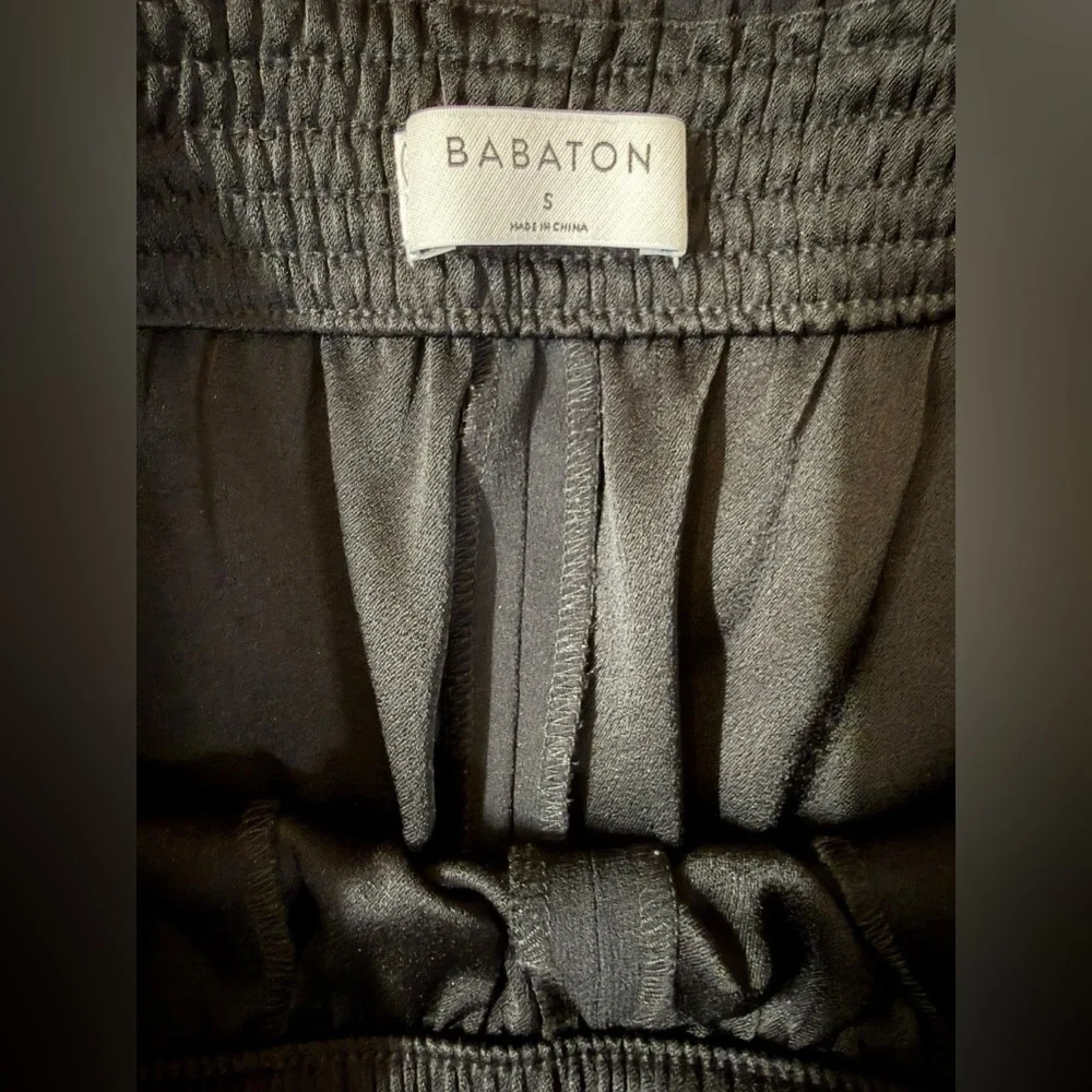 Babaton Parker Palazzo Wide-Leg Pants Black | Minimal Chic | Size S - Picture 7 of 9